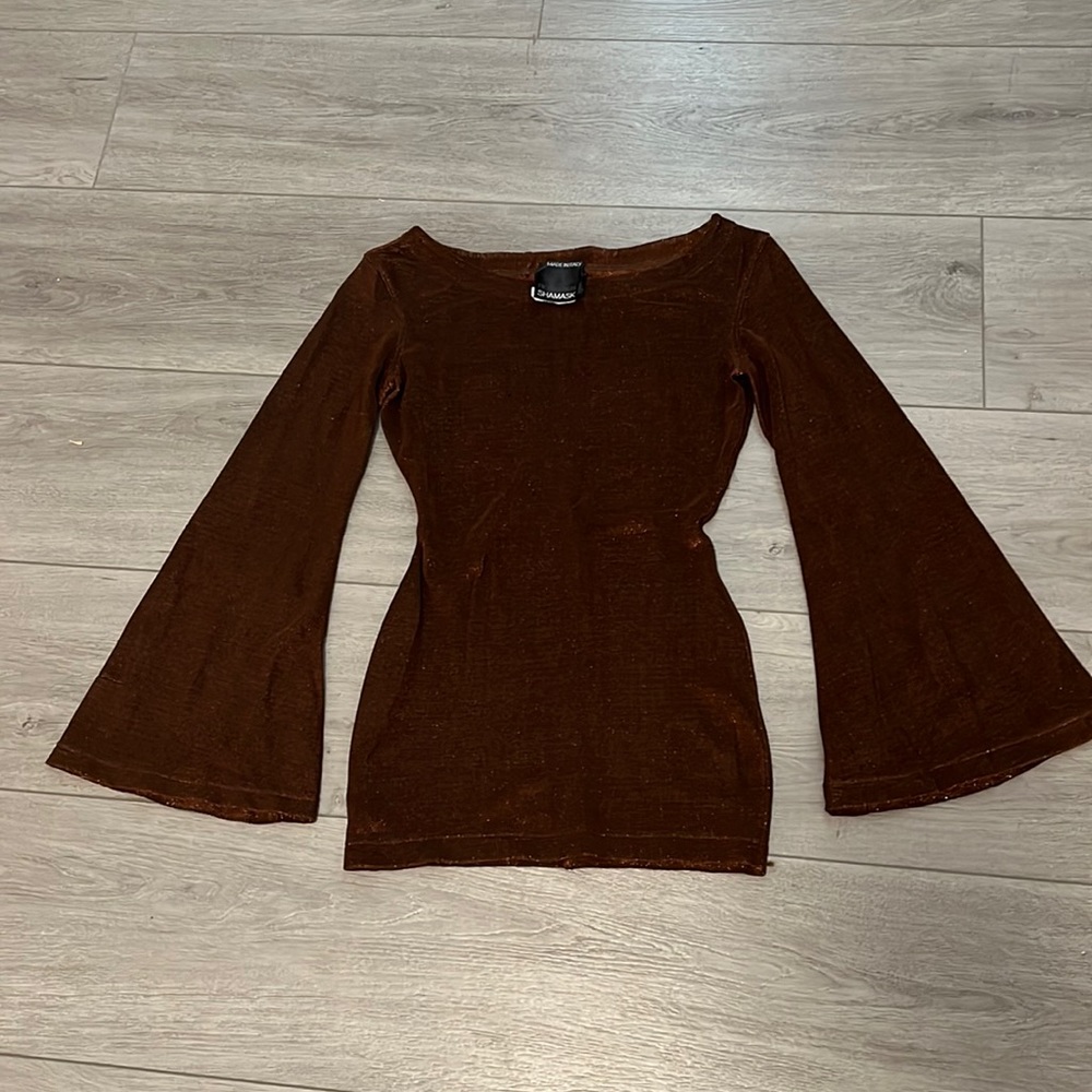 Bronze Flared Dress